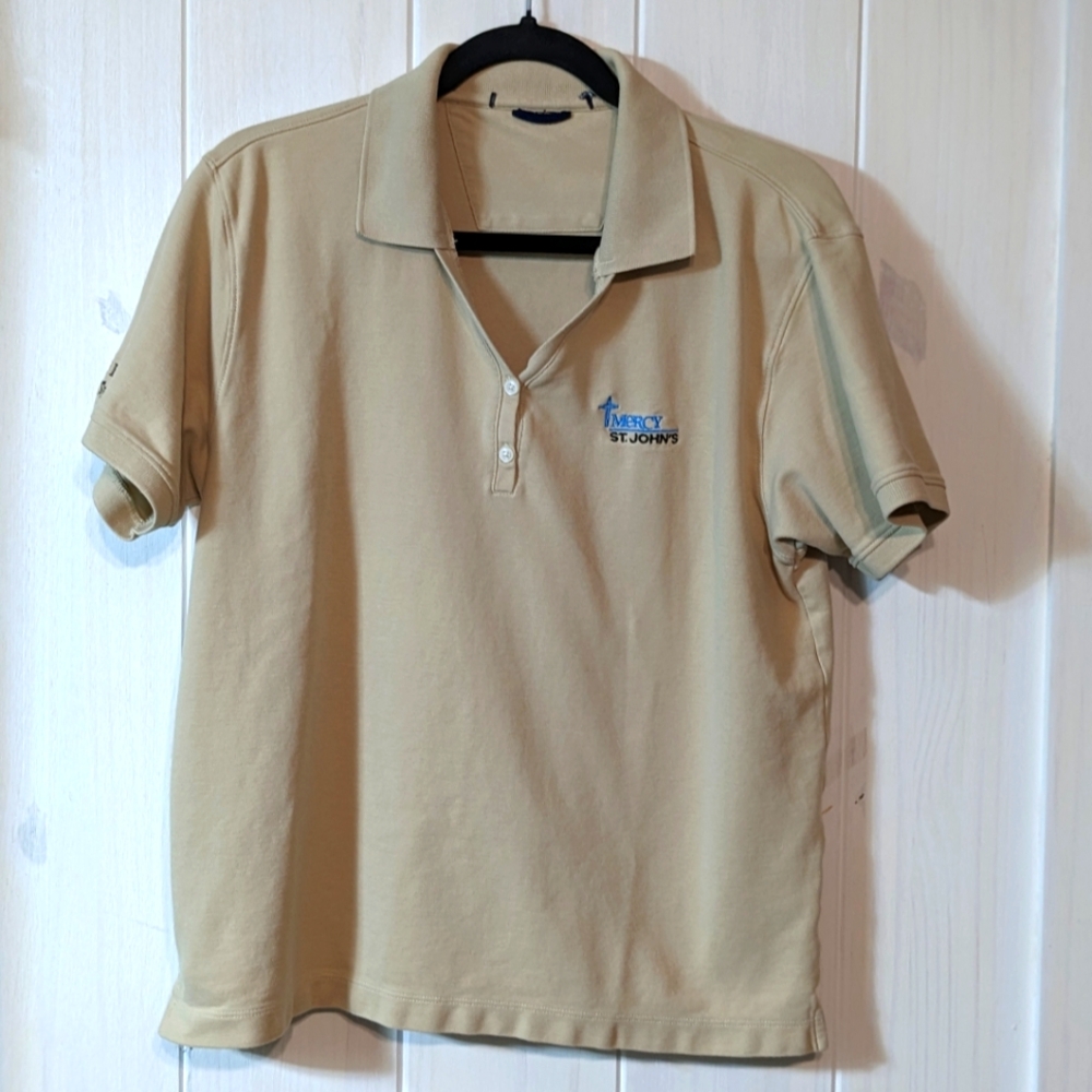 'Mercy St. John's' Oatmeal Polo Shirt